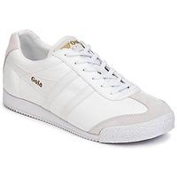 gola harrier leather womens shoes trainers in white