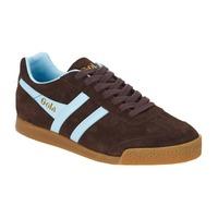 gola harrier womens shoes trainers in brown