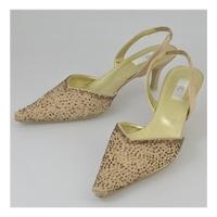 Gold evening shoes from Country Casuals - Size 6