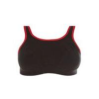 Goddess Synergy Black Sports Bra, Black