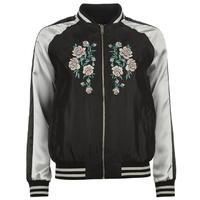 Golddigga Embroidered Bomber Jacket Ladies