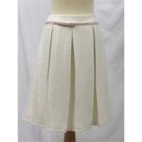 Gok x for Tu Size 10s Cream/Gold Skirt GOKx - Size: 10 - Cream / ivory - Knee length skirt