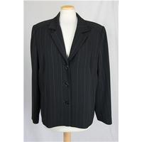 gold size 16 black pinstripe smart jacket