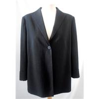 gold by michael h size 16 black smart jacket coat