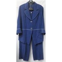 Gold - Size: 18 - Blue - Trouser suit