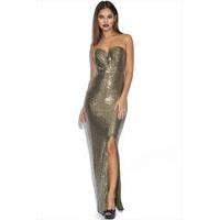 Gold Sequin Luxe Maxi Dress