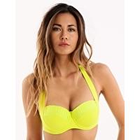 Goddess Halter Bustier - Chartreuse