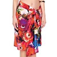 Gottex Garden Of Eden Silk Skirt