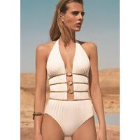 gottex crystal clear deep halter swimsuit