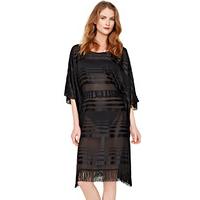 Gottex Regatta Sheer Stripe Kaftan