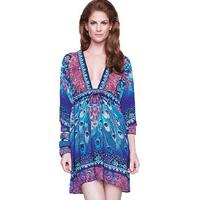 gottex exotic peacock beach dress