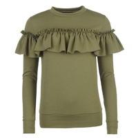 Golddigga Frill Crew Sweater Ladies