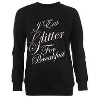 golddigga slogan sweatshirt ladies