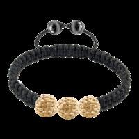 Gold 3 Crystal & Magnetite 10mm Bracelet