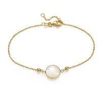 Gold & Mother­of­pearl Bracelet