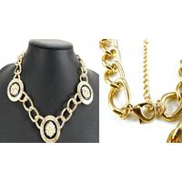 Gold Plated Lion Head Jewellery Set