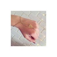 Gold Leopard Chain Finger Ring Bracelet