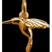 Gold Hummingbird Charm