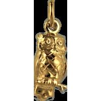 Gold Owl Charm