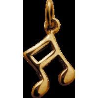 Gold Music Note Charm