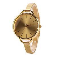 Gold Case Stainless Steel Band Wrist Fashion Dress Watch Jewelry Cool Watches Unique Watches Strap Watch