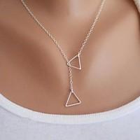 golden silver pendant necklaces alloy copper daily casual jewelry