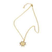 Golden Pendant Necklaces Alloy Party Jewelry