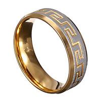 Gold Silver Great Wall 316L Stainless Steel Men Ring Jewelry Gift idea