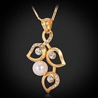 Golden Choker Necklaces / Pendant Necklaces / Statement Necklaces / Vintage Necklaces / PendantsCrystal / Imitation Pearl / Copper /