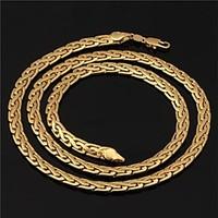 Golden Choker Necklaces / Chain Necklaces / Strands Necklaces Wedding / Party / Daily / Casual / Sports Jewelry