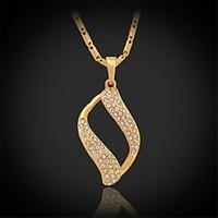 Golden / Silver Choker Necklaces / Pendant Necklaces / Vintage Necklaces / Pendants / Statement NecklacesRhinestone / Platinum Plated /