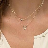 golden pendant necklaces alloy imitation pearl daily casual jewelry