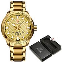 Gold Men Watch Luxury Brand Watches Men Sport Full Steel Quartz Watch Man 3ATM Waterproof Clock Military Wristwatches relogio masculino
