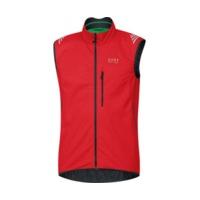 gore element windstopper soft shell vest red