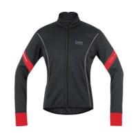 gore power 20 windstopper soft shell jacket blackred