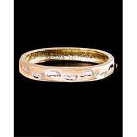 Gold Plated Footprints Bangle