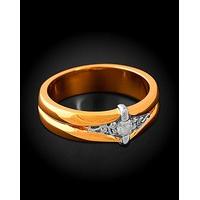 Gold Plated Diamond Set Ring