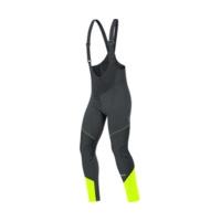 gore element windstopper soft shell bibtights blackneon yellow