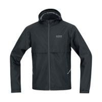 gore essential windstopper active shell zip off jacket black