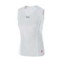 gore essential base layer windstopper singlet lady light grey white