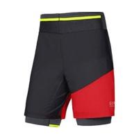 Gore Fusion 2in1 Shorts black/red