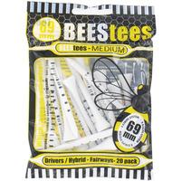 Golfers Club Collection Bees Tees 69MM Wood Small Pack