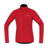 gore essential windstopper active shell partial jacket jwesno red