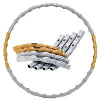 Gold Coast 1KG Weighted Hula Hoop with Massage Balls