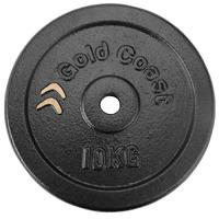 gold coast 2 x 10kg cast iron weight plates