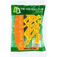 Golfers Club Yellow Step Height Tee (40 Tee Pack)