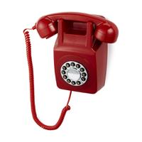 GPO Retro 746 Push Button Wall Telephone - Red