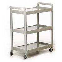 GPC Grey 3 Shelf Service Trolley