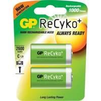 gp rechargeable recyko nimh 2600mah c 2 pack