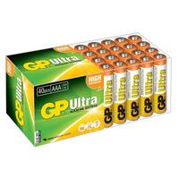 GP GPPCA24AU005 Ultra Alkaline AAA Batteries Pack 40